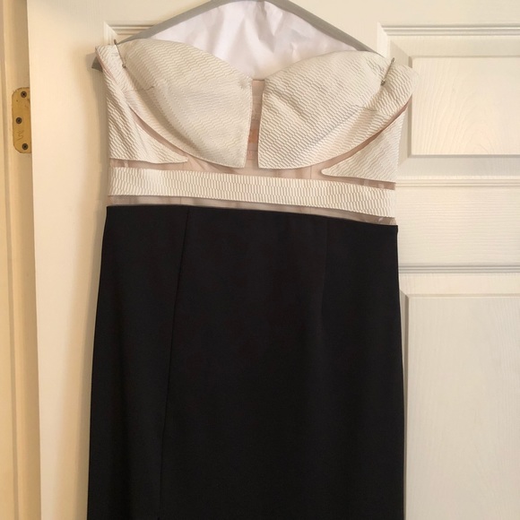 GB Mesh Inset strapless gown Prom Formal - Picture 3 of 5